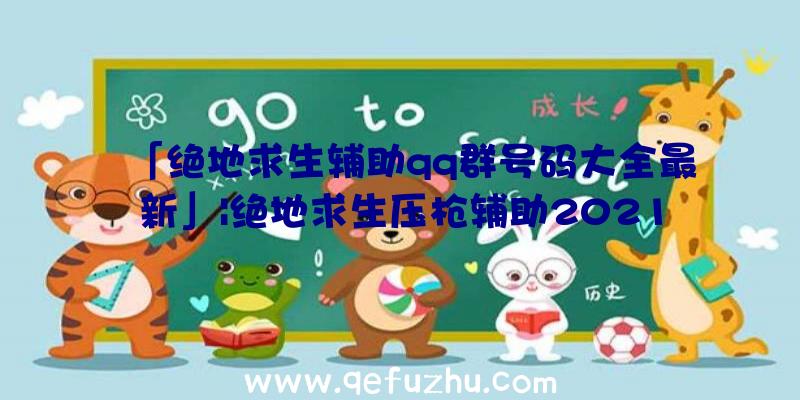 「绝地求生辅助qq群号码大全最新」|绝地求生压枪辅助2021